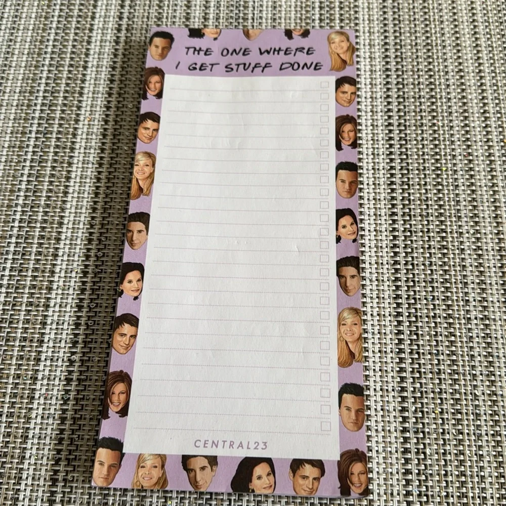 Friends Sitcom Notepad Humor The One Where I Get Stuff Done